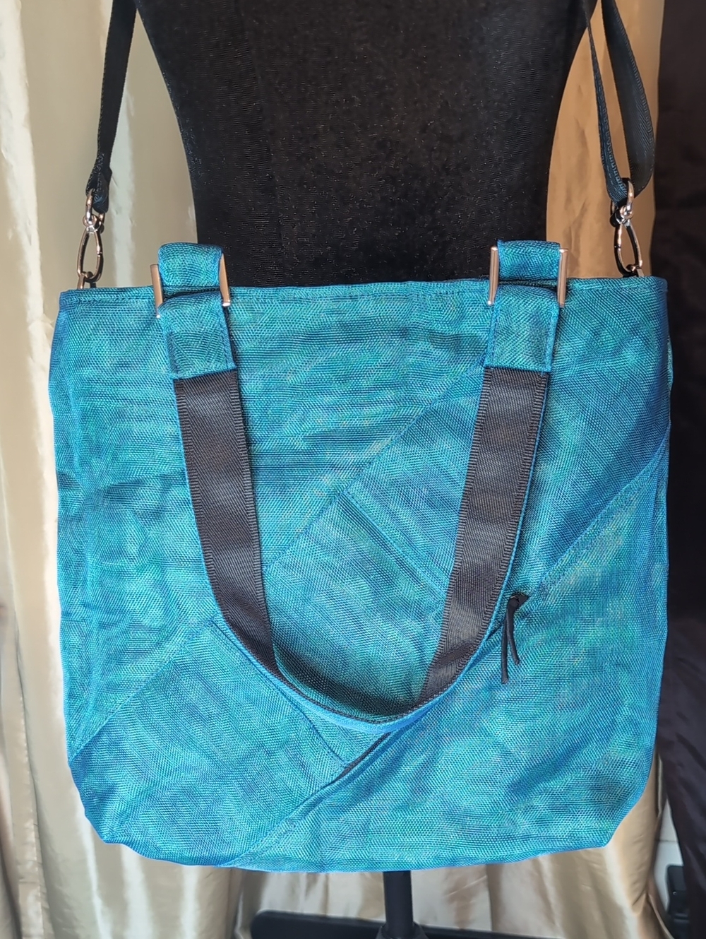 Blue Teal Tote Bag - Casual Shoulder Bag